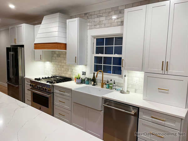 Аinishing basement wet bar in McLean VA