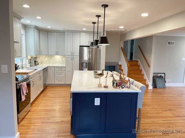 Basement wet bar remodel in McLean VA