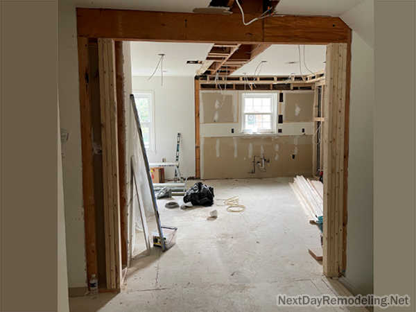 Interior wall demolition in Alexandria VA after (pg 1)